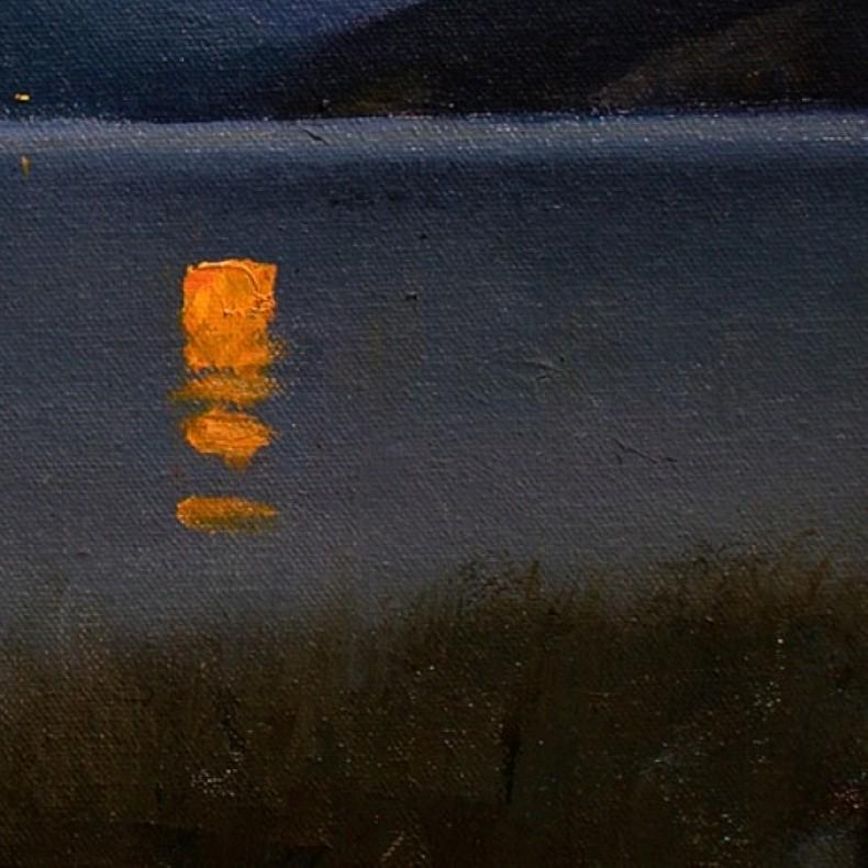 „Tranquil Twilight“ (2024) von Devin Michael Roberts, Landschaft, Ölgemälde im Angebot 3