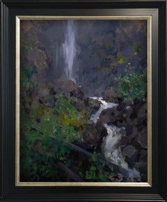 "Treasure Falls Colorado" - Impressionist Landscape, Oil Painting on Panel
