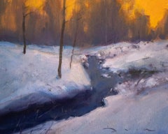 "Winter Solace" by Devin Michael Roberts, Landscape Oil Painting