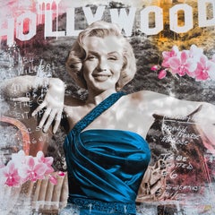 As Rose - contemporary pop art work of Hollywood icon Marilyn Monroe