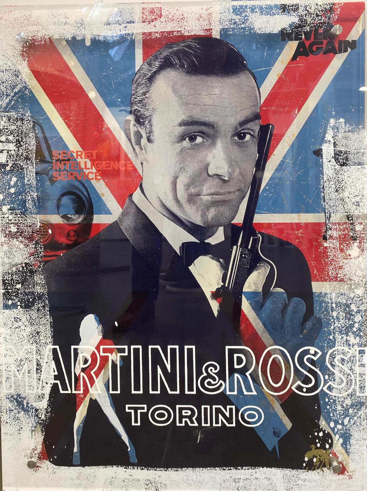 M16 - ritratto contemporaneo originale di icona pop art di Sean Connery nei panni di James Bond