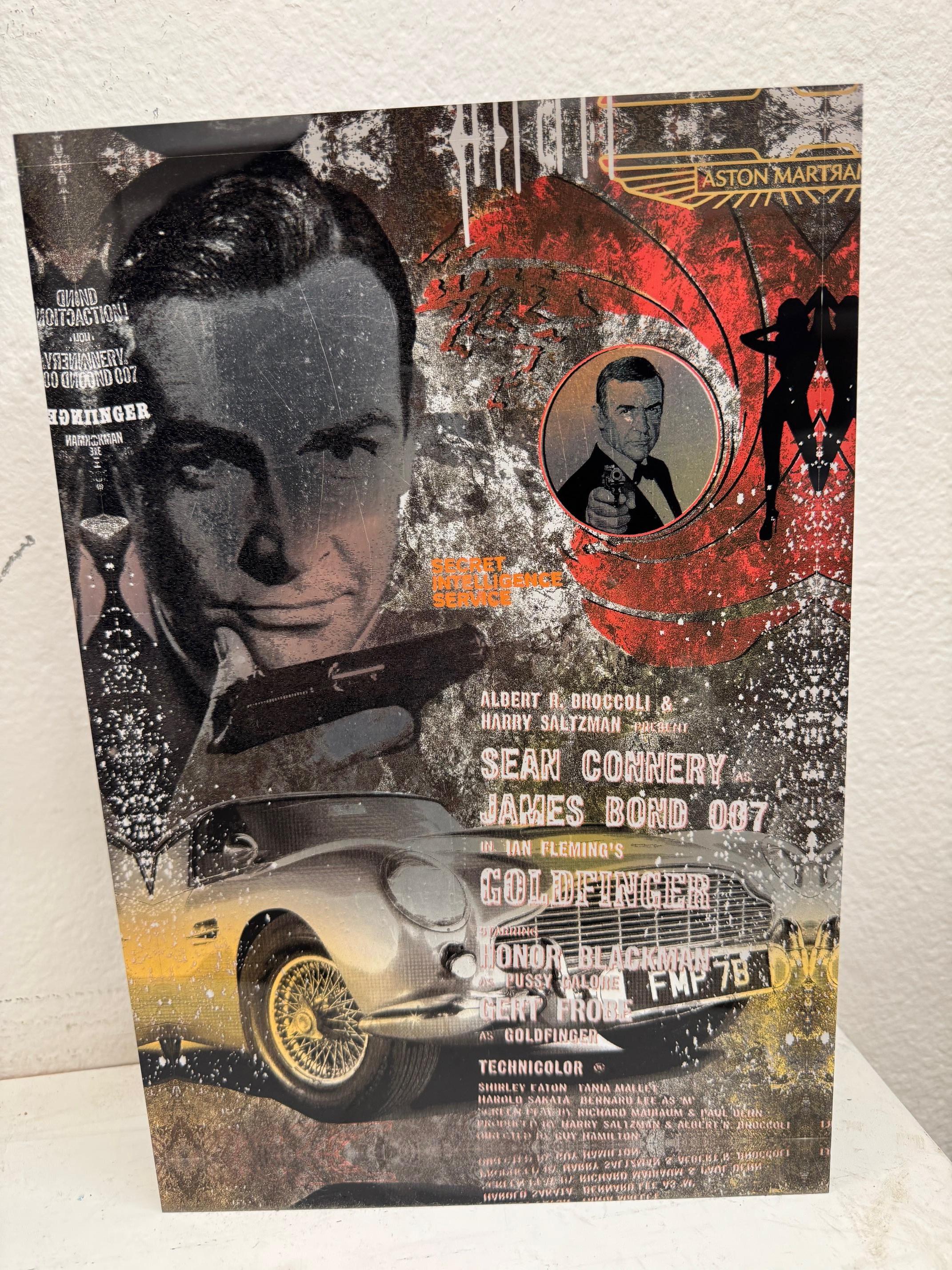 The Real One - James Bond contemporary mixed media original pop art Devin Miles For Sale 1
