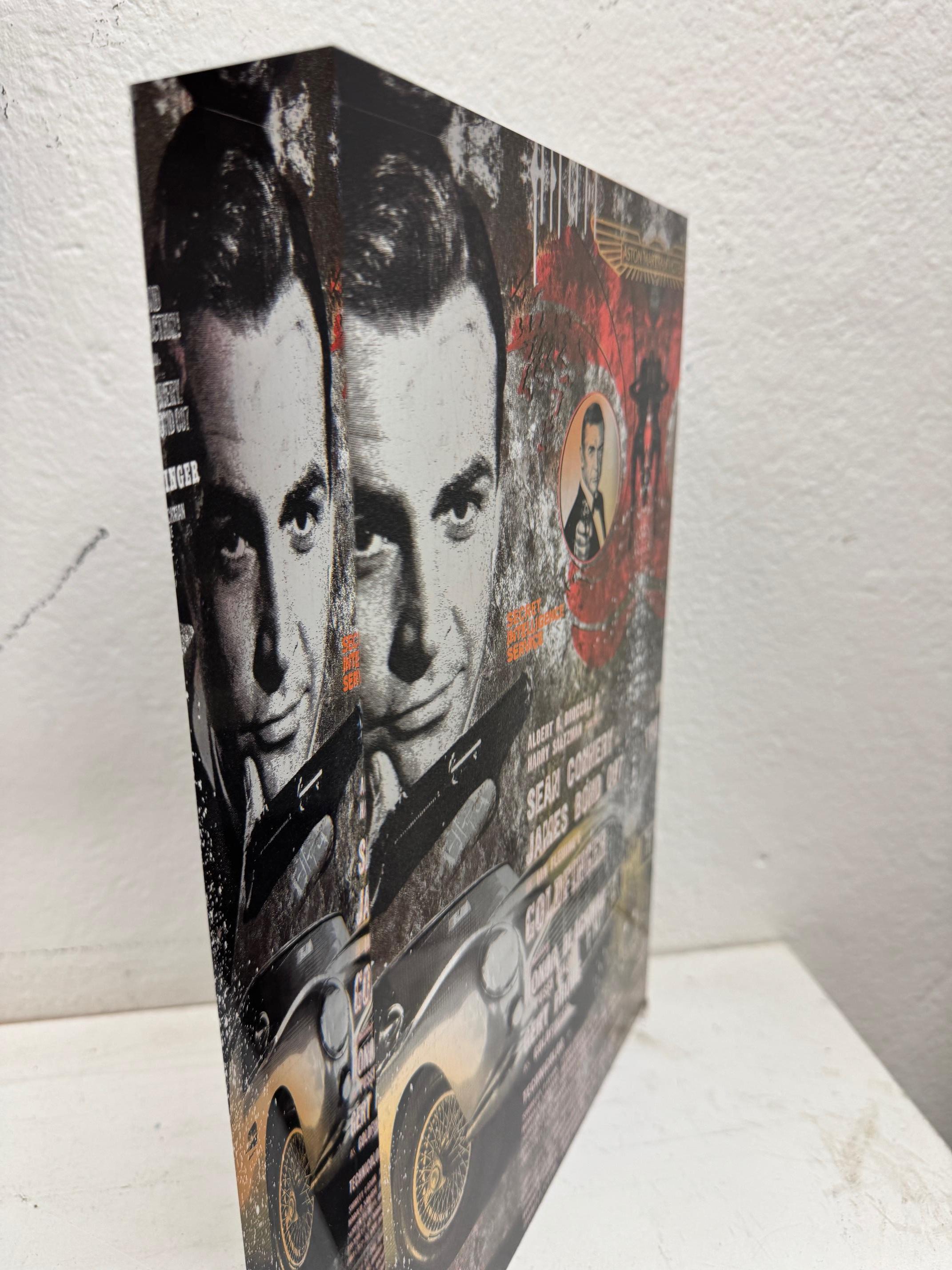 The Real One - James Bond contemporary mixed media original pop art Devin Miles For Sale 2