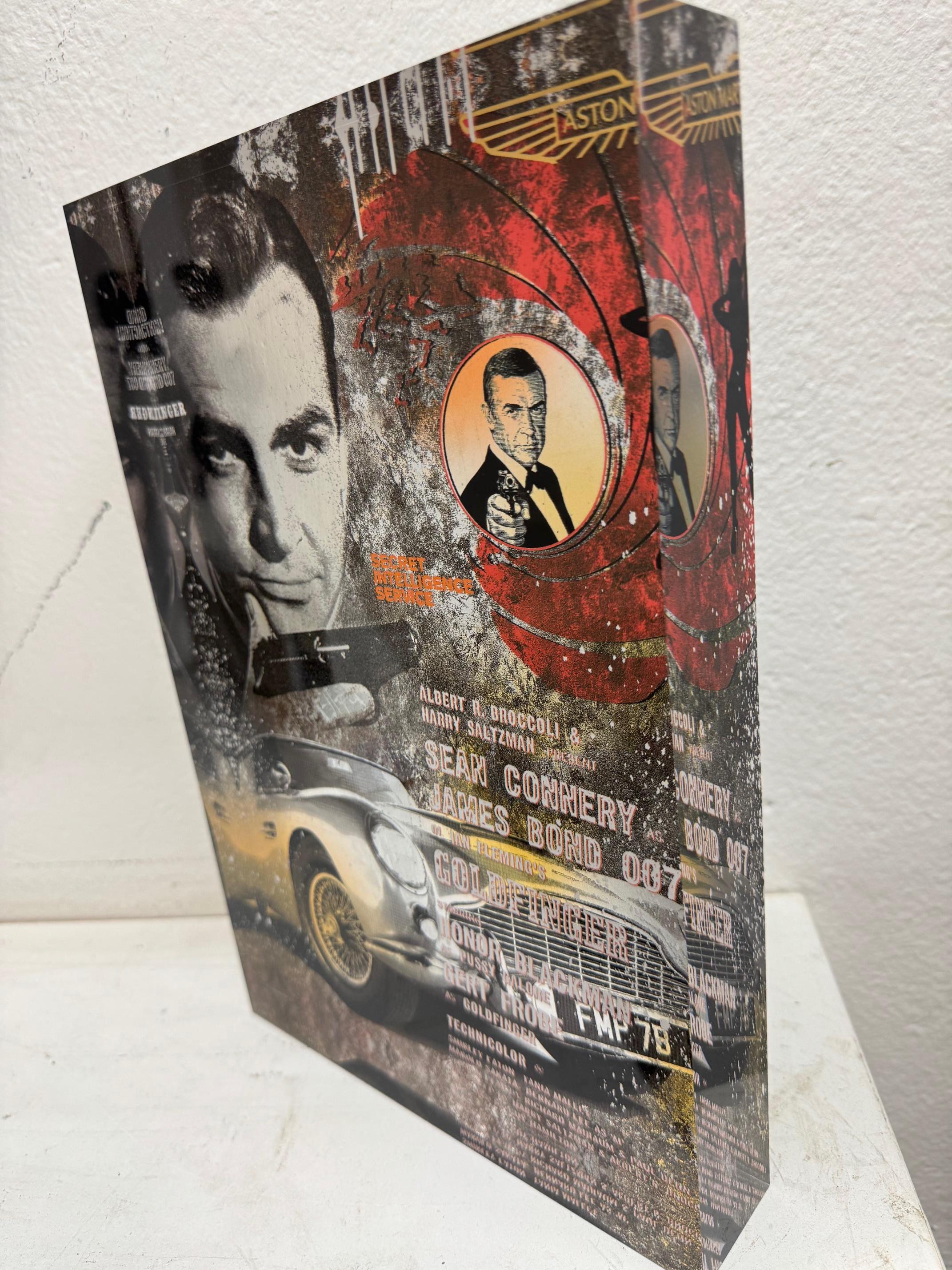 The Real One - James Bond contemporary mixed media original pop art Devin Miles For Sale 4