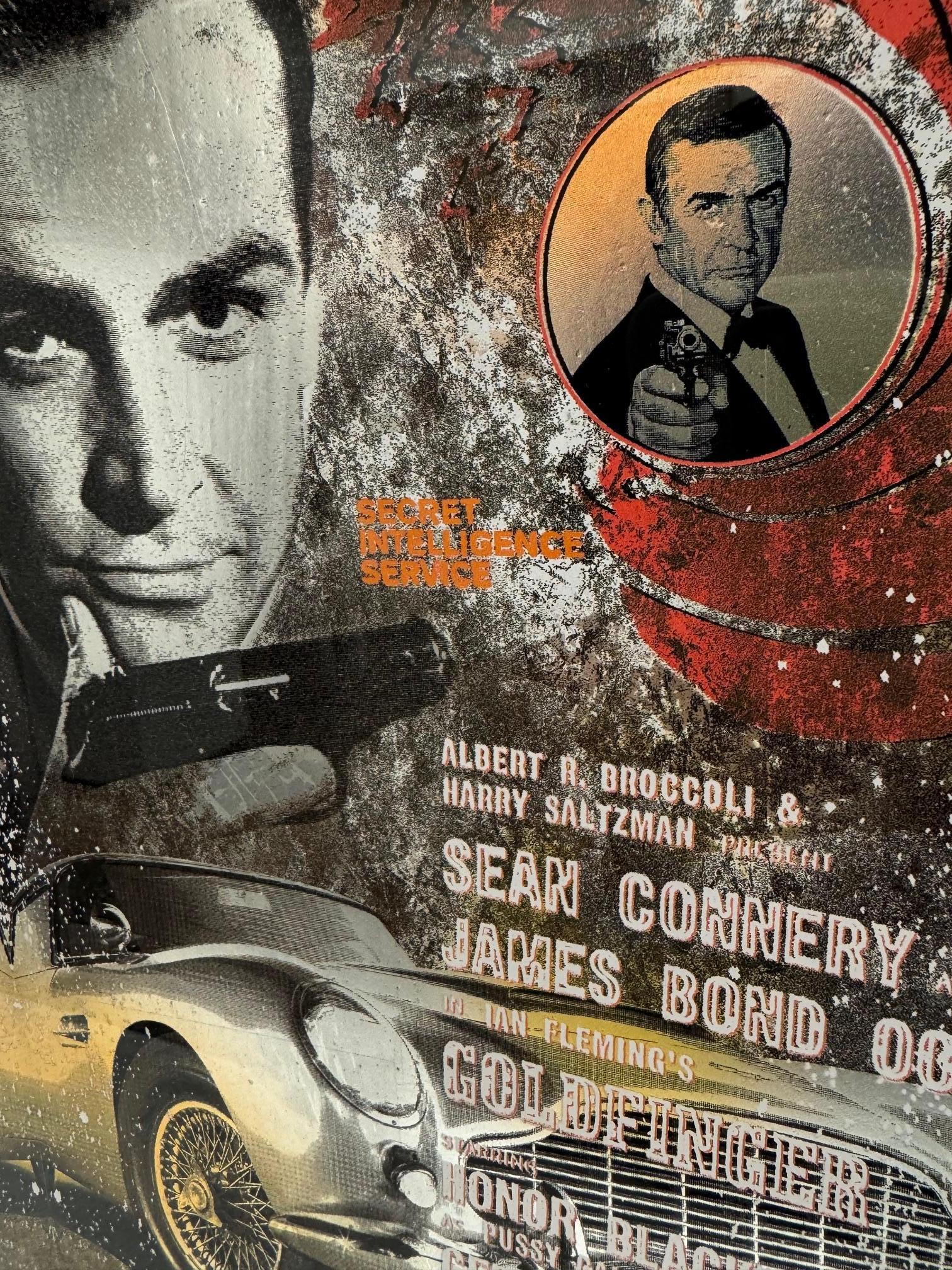 The Real One - James Bond contemporary mixed media original pop art Devin Miles For Sale 5