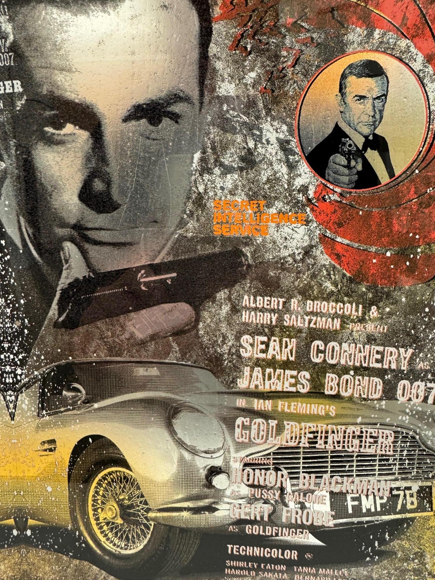 The Real One - James Bond contemporary mixed media original pop art Devin Miles For Sale 6