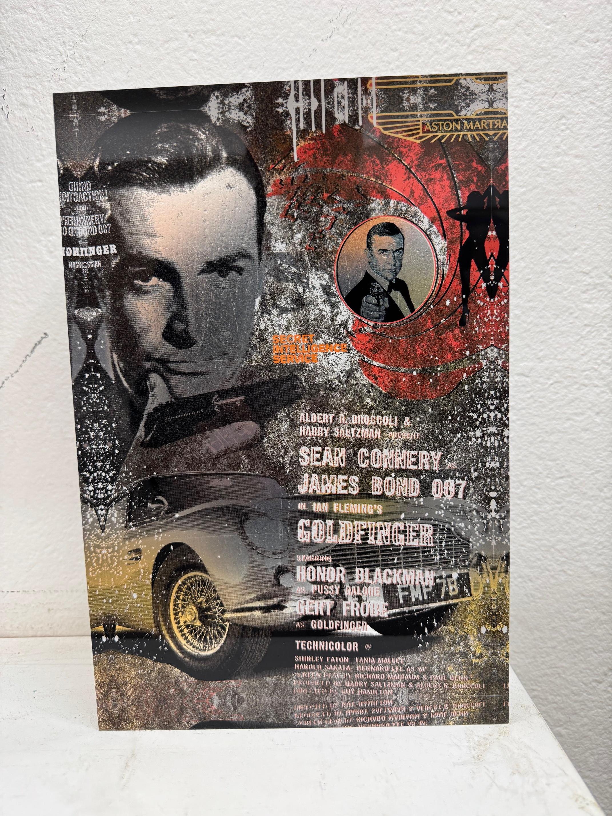 The Real One - James Bond contemporary mixed media original pop art Devin Miles For Sale 7