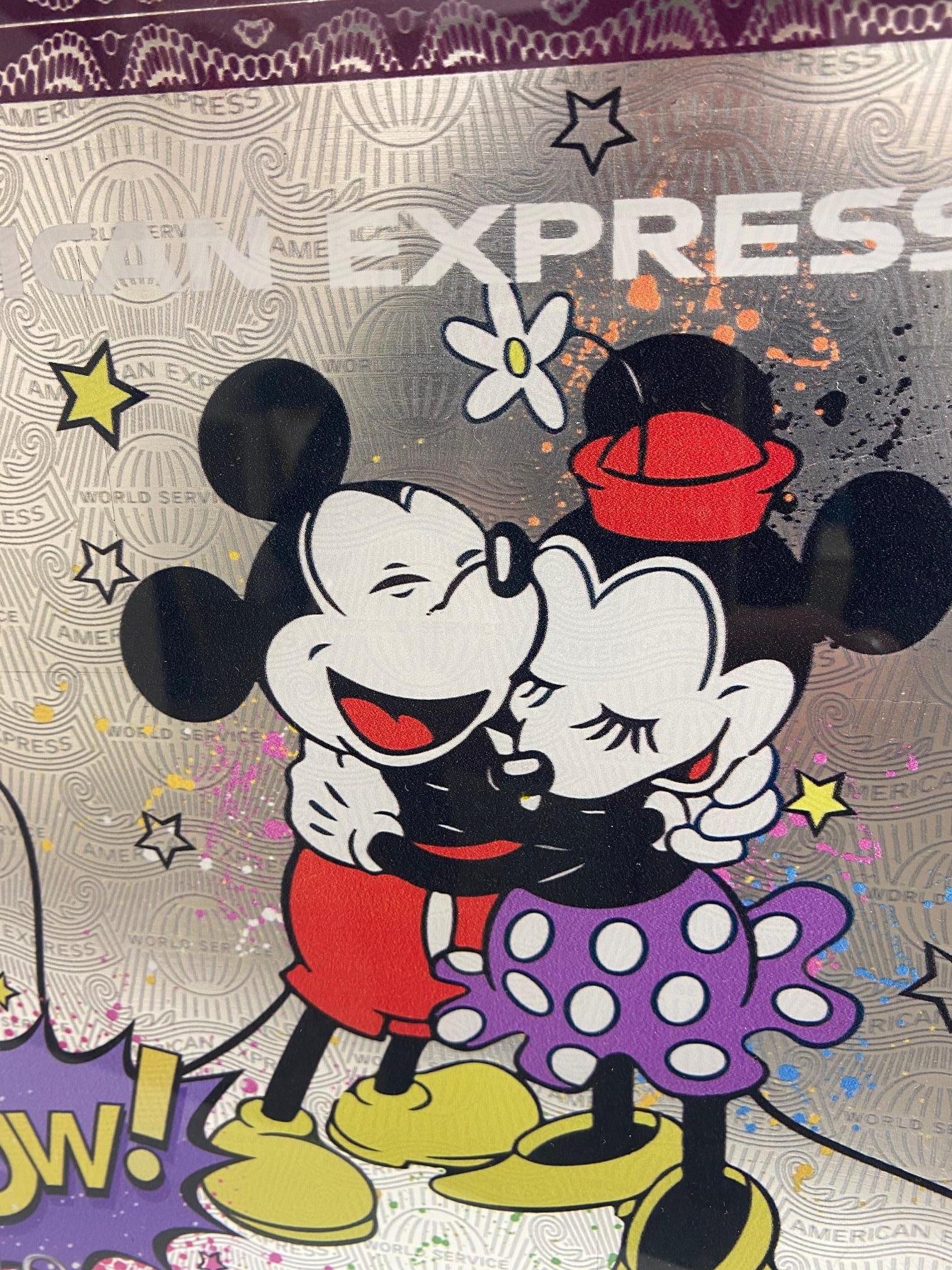 WOW  - American Express - contemporary mixed media original pop art Devin Miles For Sale 1