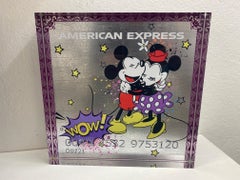 WOW  - American Express - arte pop original contemporáneo en técnica mixta Devin Miles