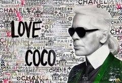 Love Coco - Popart, Karl Lagerfeld, Zeitgenössische Kunst, Coco Chanel, Ltd. Ausgabe