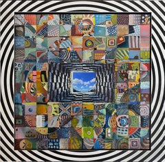 "Mindsetting (With Noise)", Contemporary, Mixed Media, Abstract, Painting