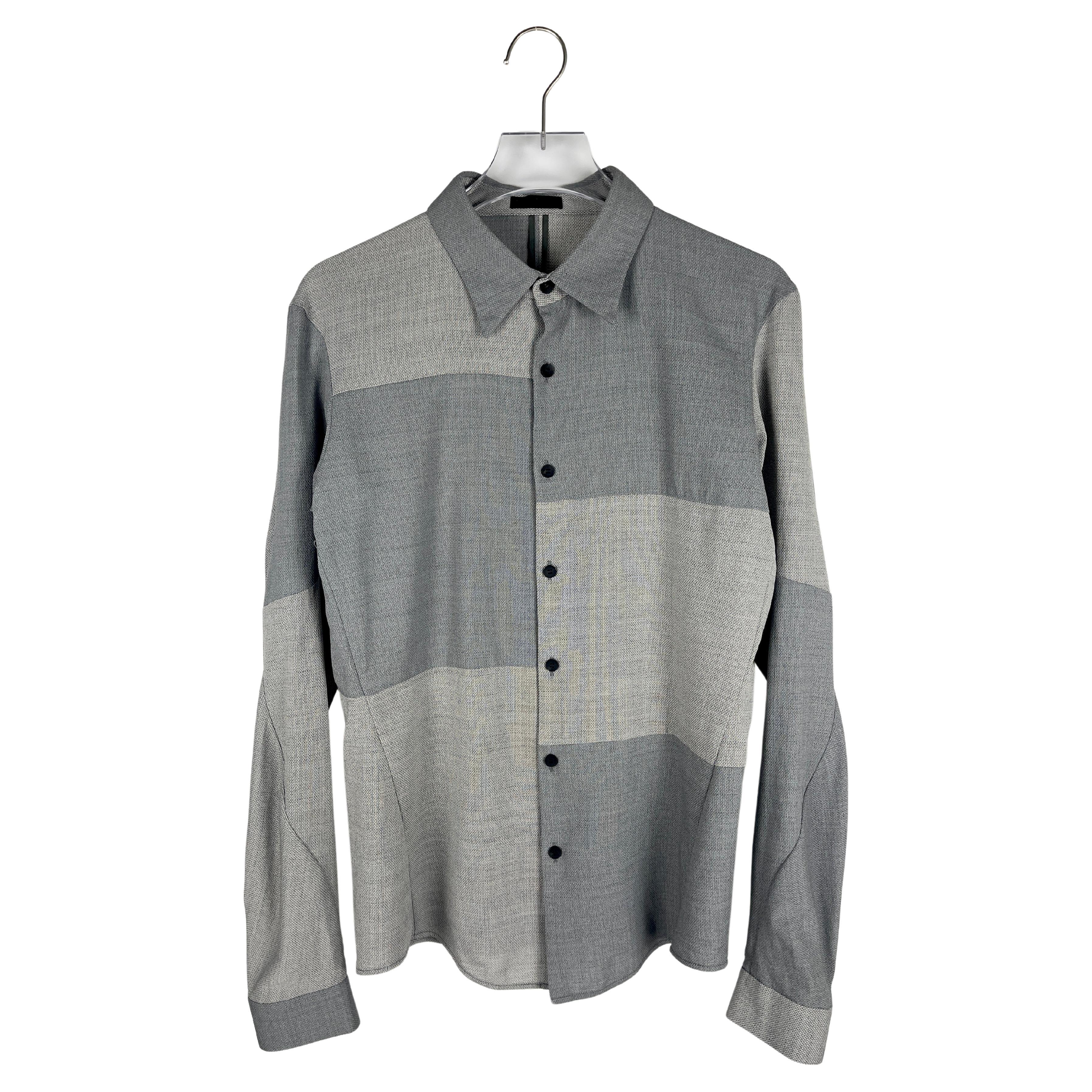 Devoa A/W2014 Panelled Silk Shirt For Sale