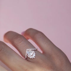 Devoir Hexagon Ring in 14K Rose Gold & Diamonds by Anastassia Sel Jewelry