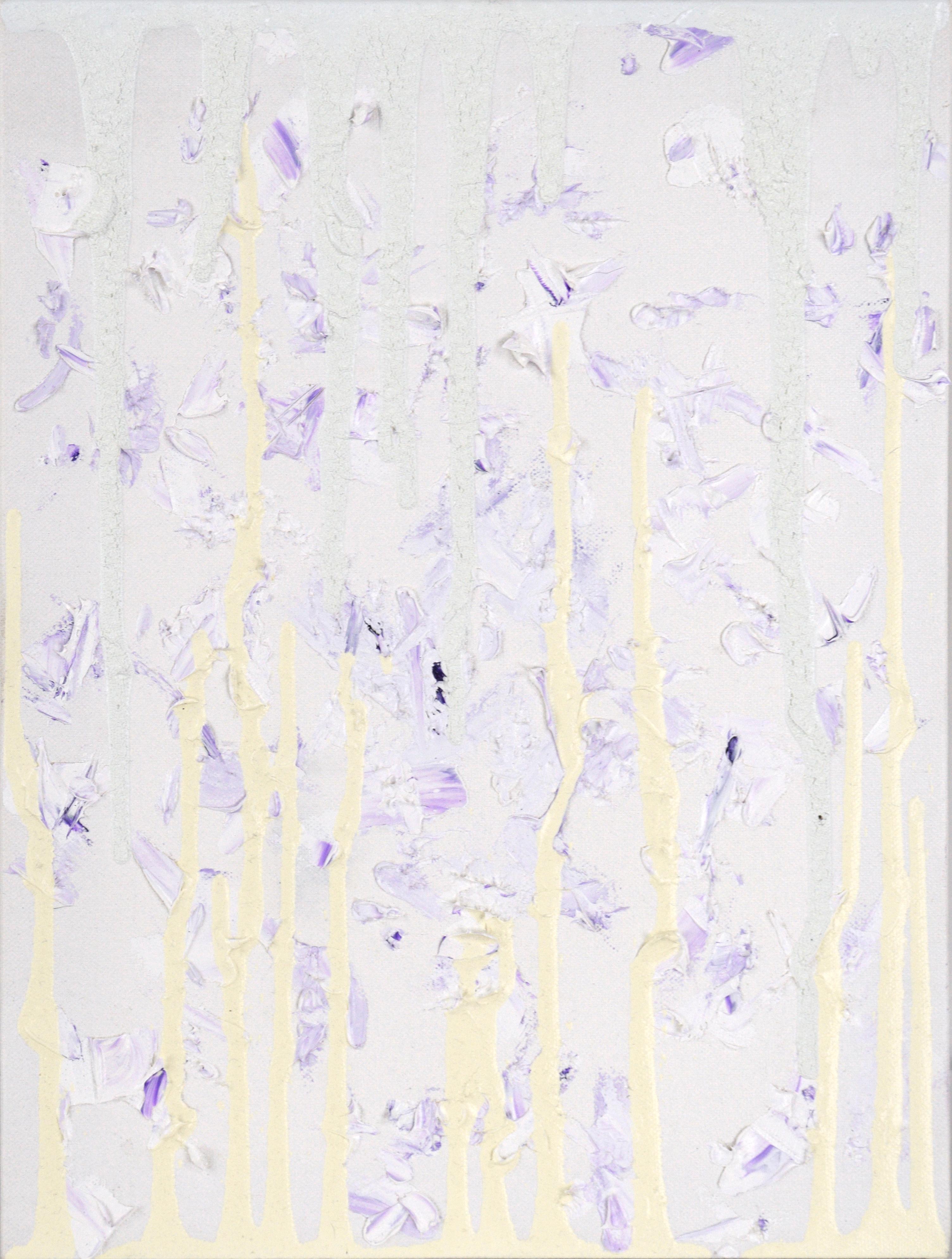 Devon Brockopp-Hammer Landscape Painting - "Pastel Nightmare" - Abstract Expressionist Composition