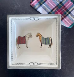 Devon Equestrian Serving Bowl, Made in Italy