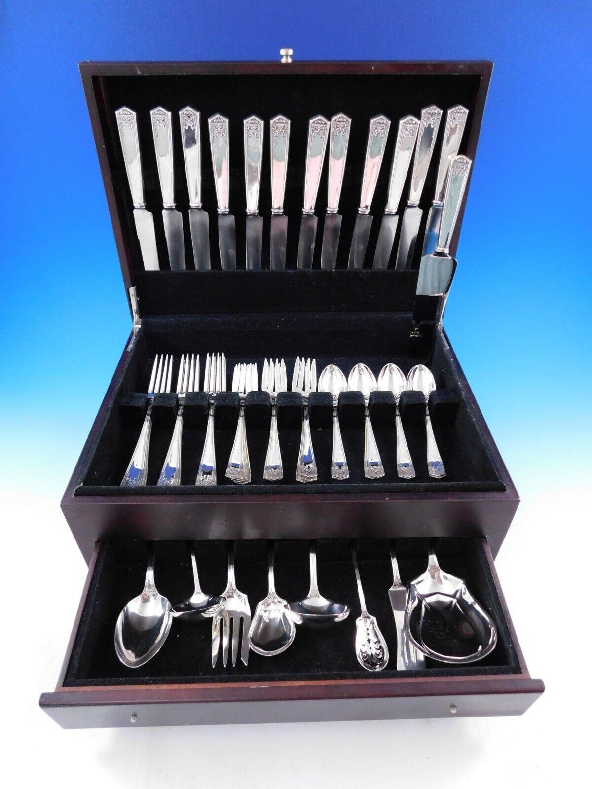 Devonshire by International Sterling Juego de cubiertos para 12 Servicio 57 piezas en venta 4