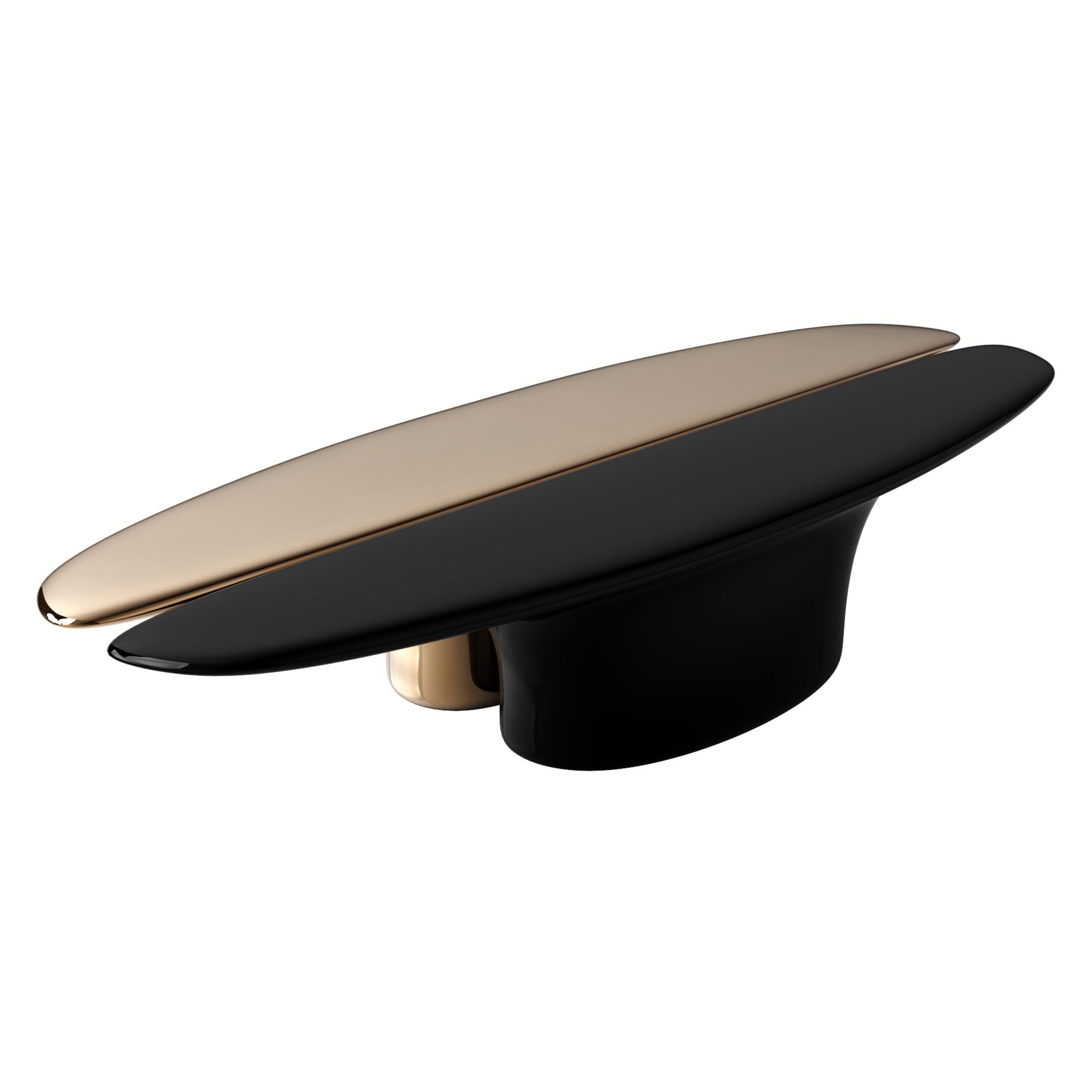 Table basseDevonshire avec bronze et acier inoxydable, Istanbul en vente 6