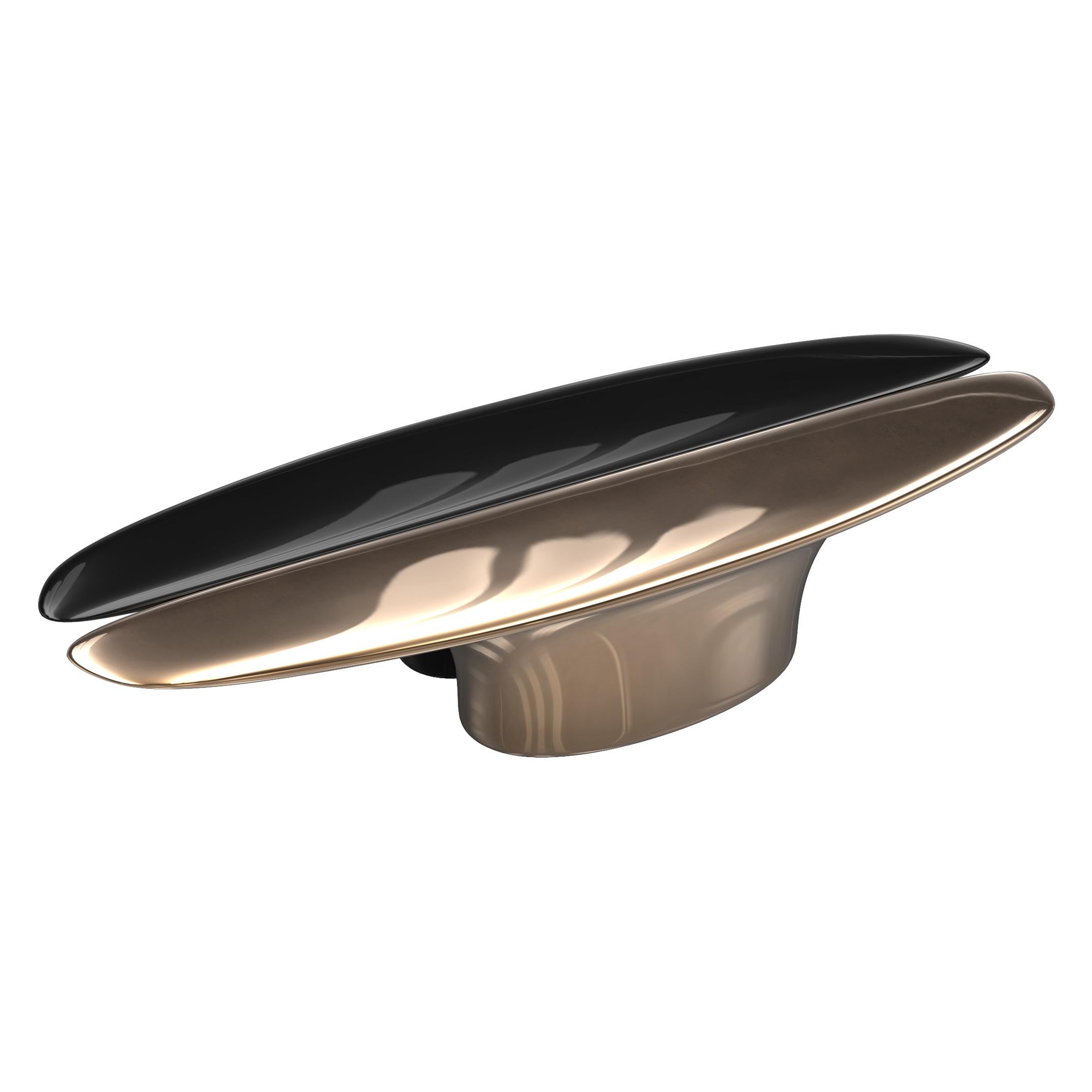 Fait main Table basseDevonshire avec bronze et acier inoxydable, Istanbul en vente
