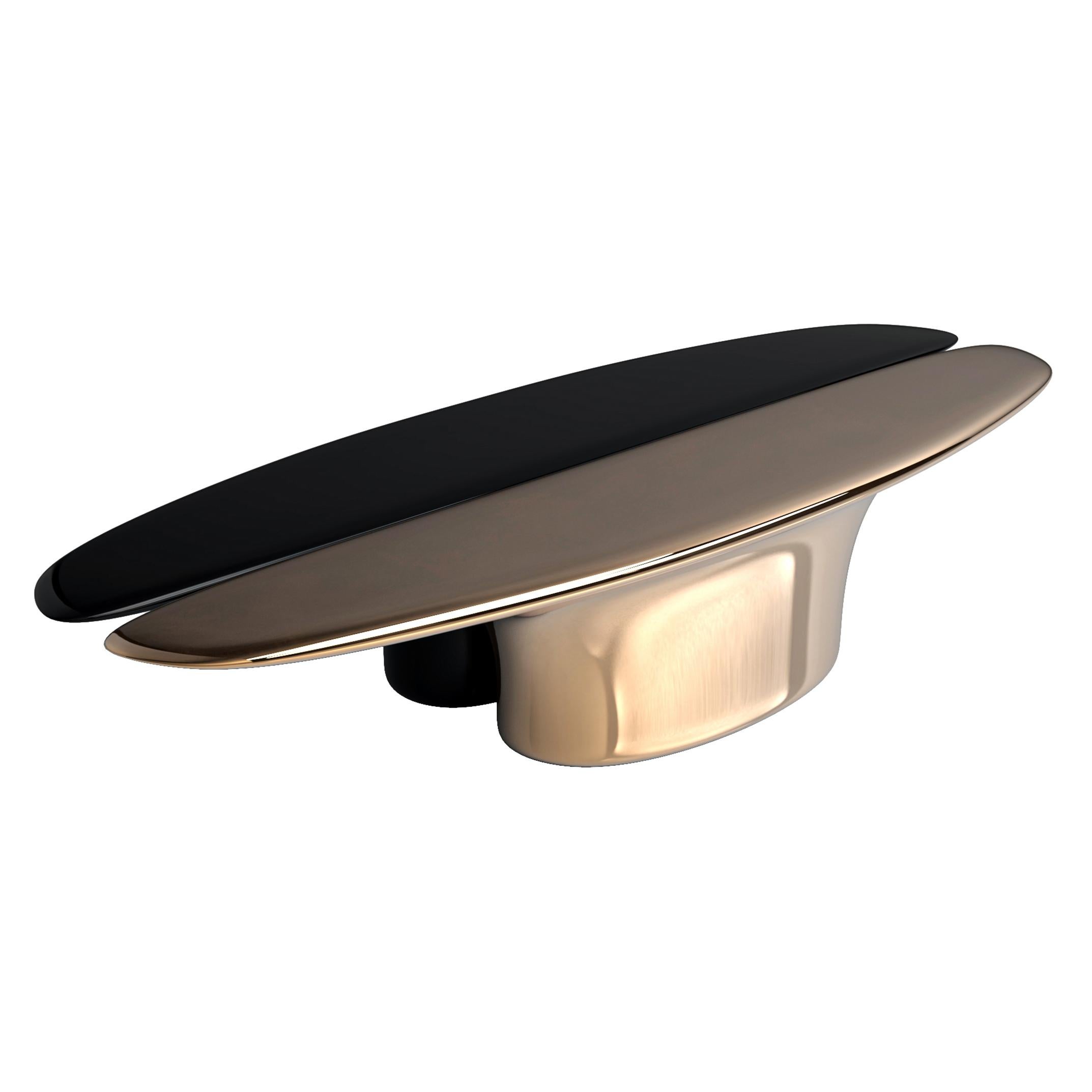 Table basseDevonshire avec bronze et acier inoxydable, Istanbul en vente 3