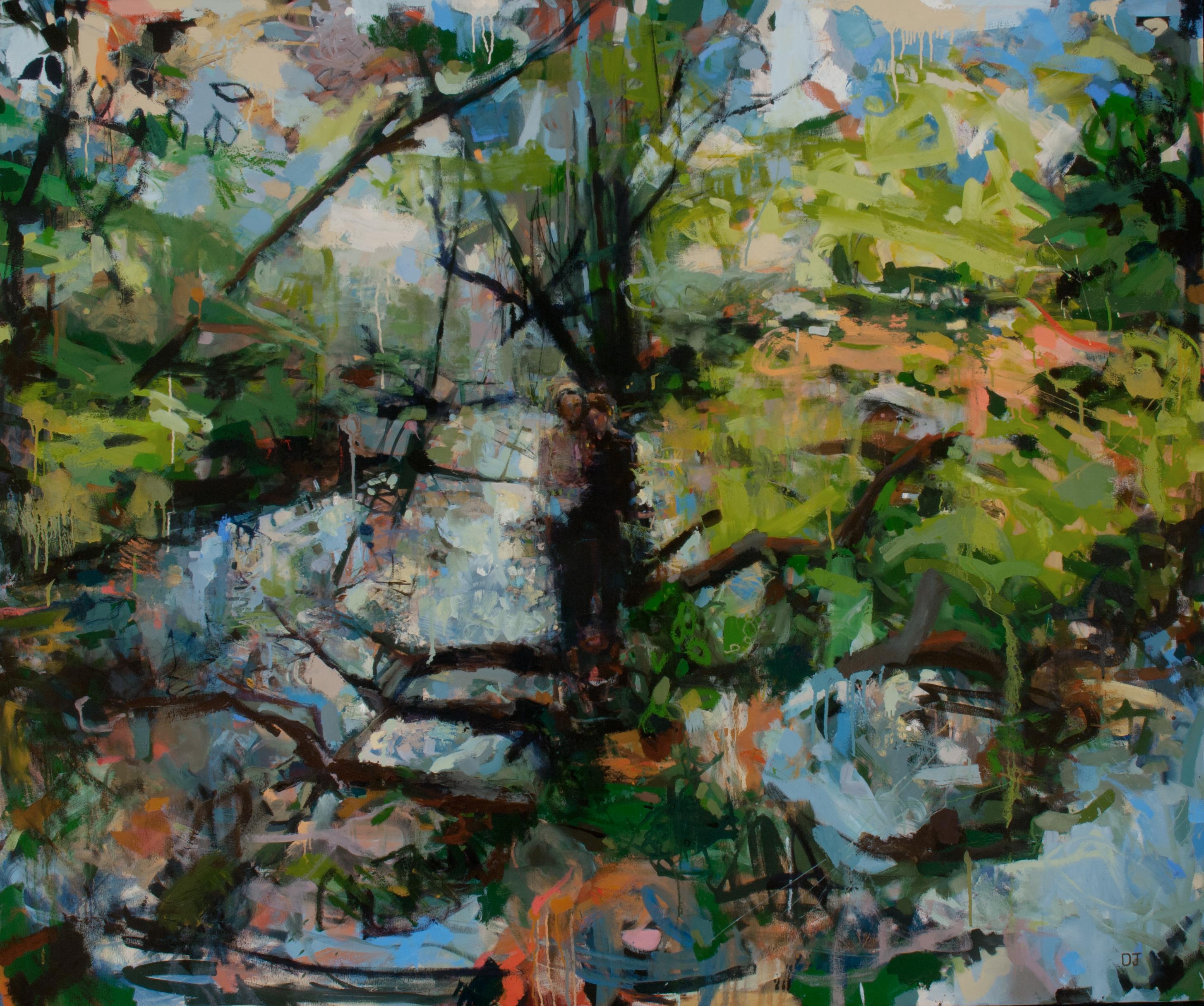 Devorah Jacoby Landscape Painting - Cascade II