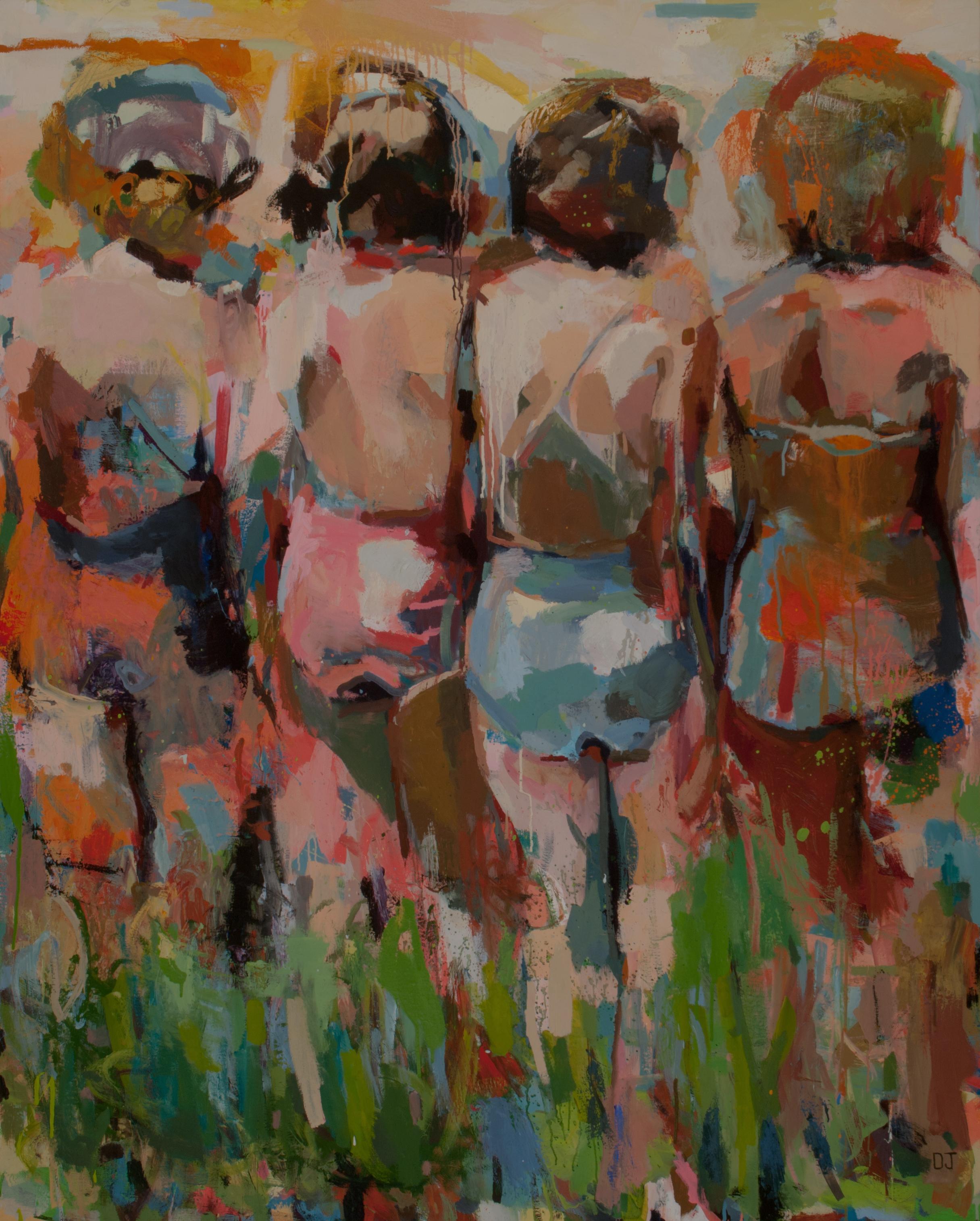 Devorah Jacoby Figurative Painting - Standing Together