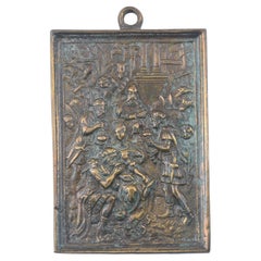 Devotional plaque, Adoration of the Magi. Bronze. Spanish school, 17th century.