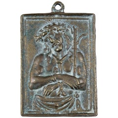 Devotional Plaque, Ecce Homo, Bronze, 17th Century