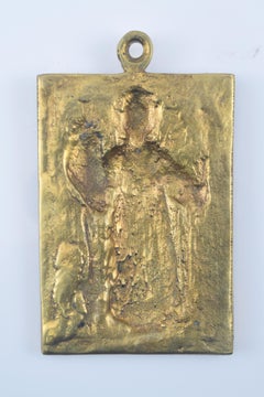 Devotional plaque, San Telmo or Sanct'Elmo. Bronze. Spanish school, 19th century
