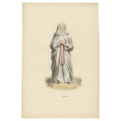 Devout Reflection: A Medieval Bourgeoise in Prayer, 1847