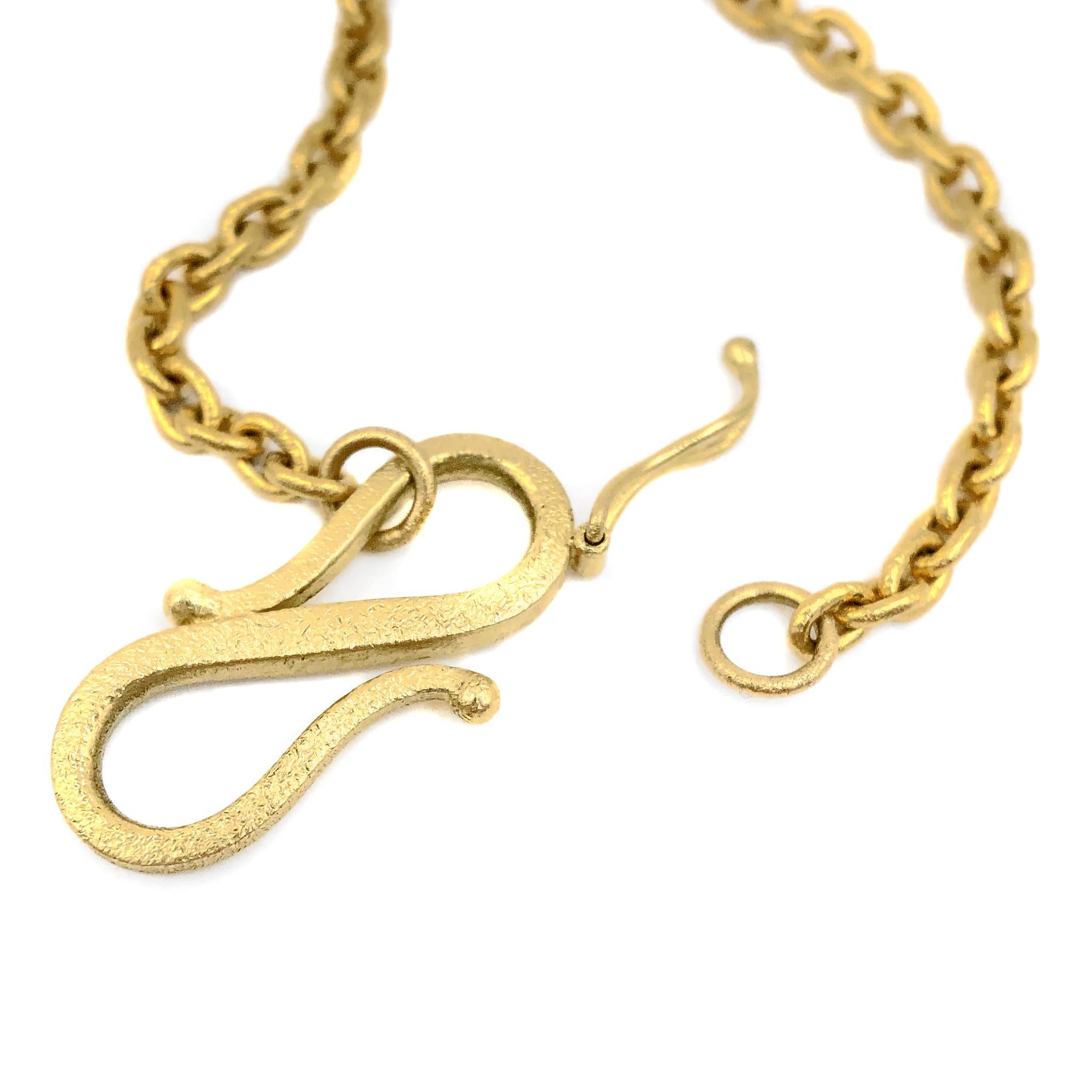 Women's or Men's Devta Doolan Abalone and South Sea Keshi Pearl Handmade Gold Platinum Necklace