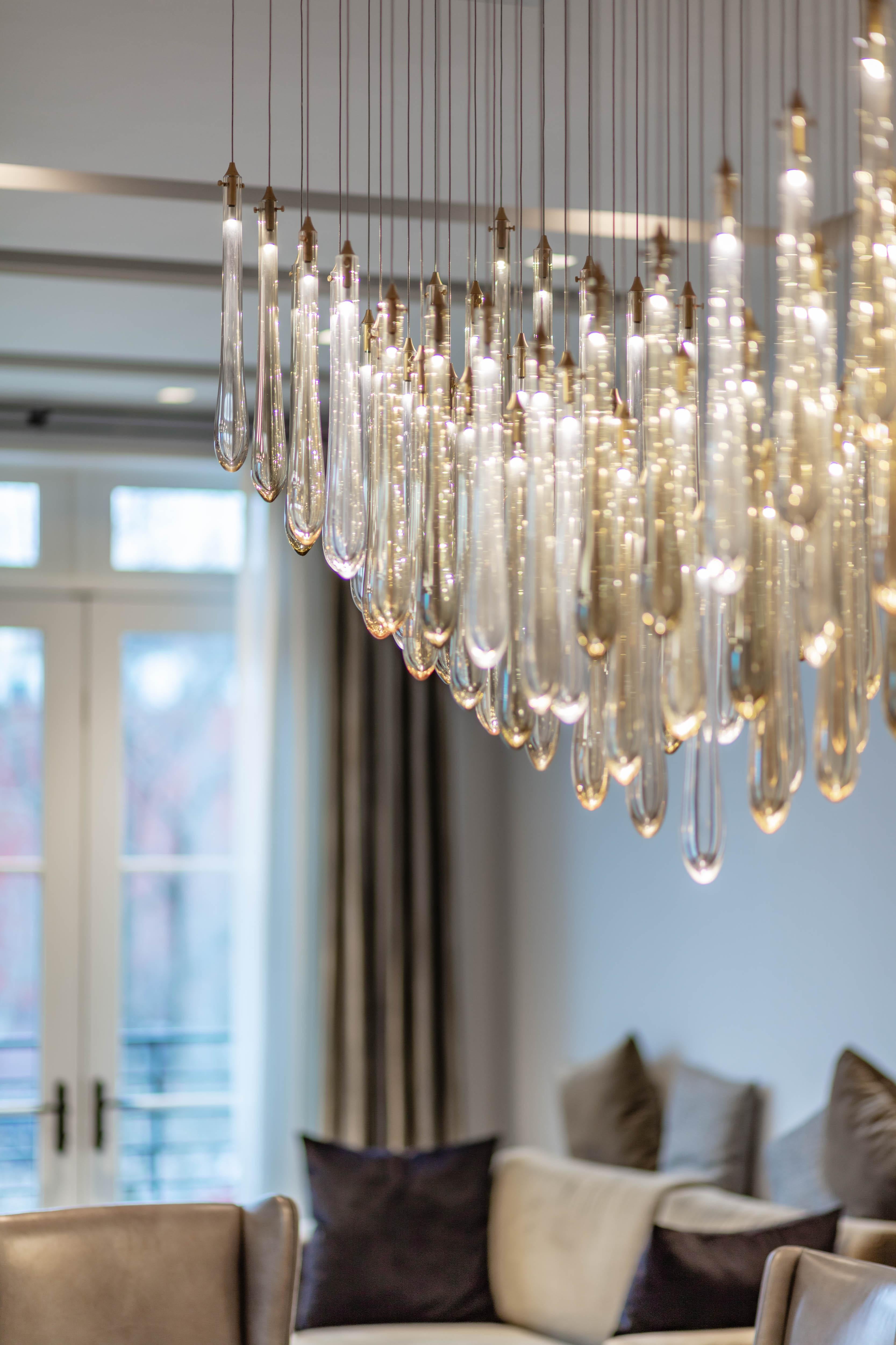 Dew 22, Lámpara colgante de cristal fundido para comedor by Shakuff Siglo XXI y contemporáneo en venta