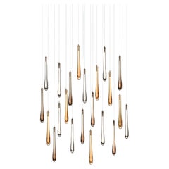 Dew 22, Esszimmer-Kronleuchter aus Gussglas von Shakuff