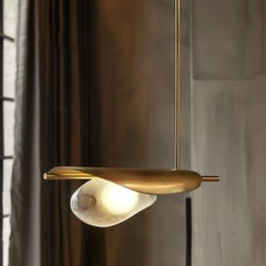 Dew Brass Suspension Lamp by Marsica Fossati