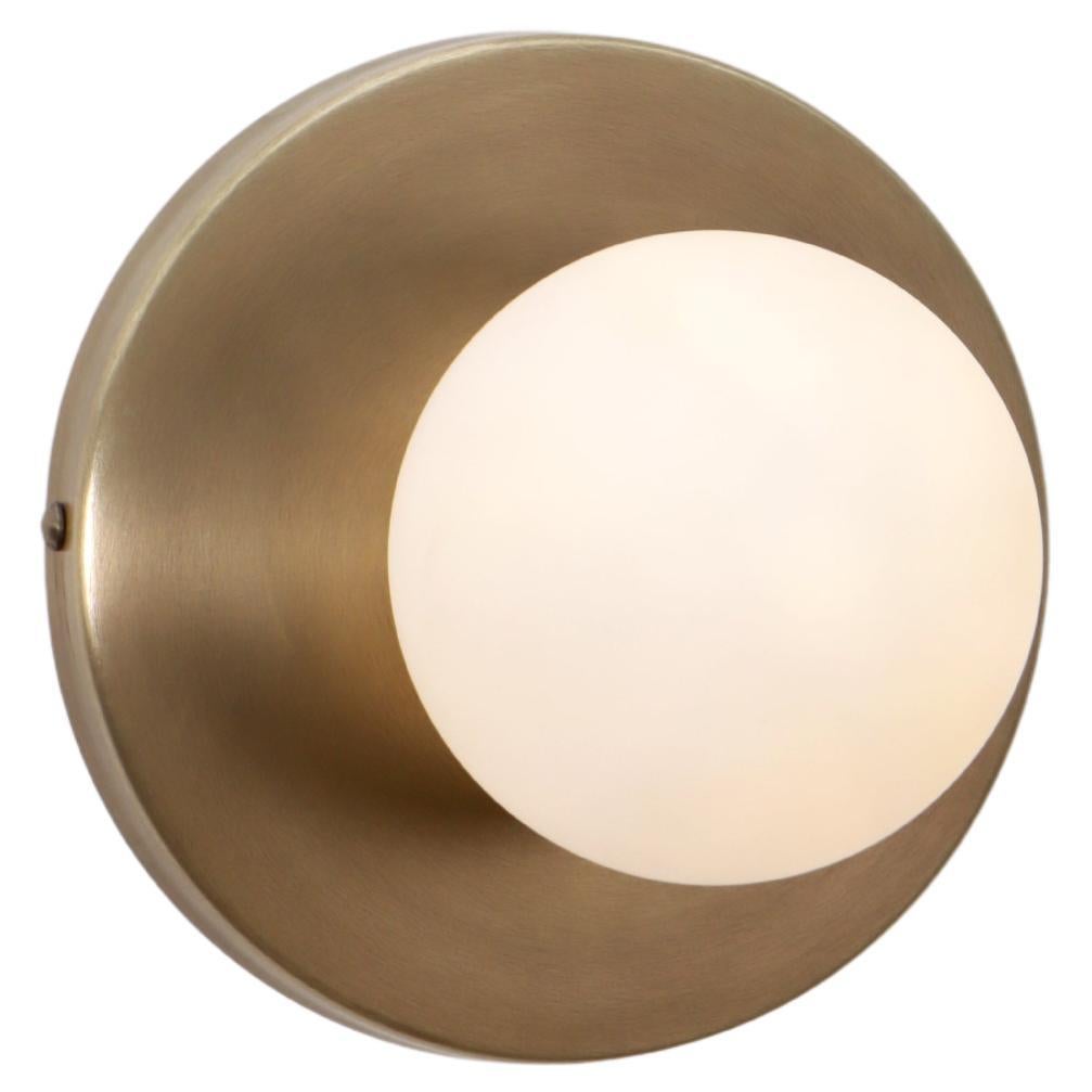 Dew Glass Globe Small Wall Sconce by Lamp Shaper For Sale