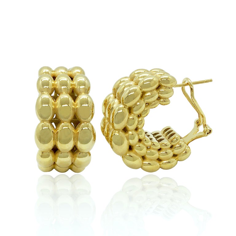 Dew Gold Earrings For Sale at 1stDibs
