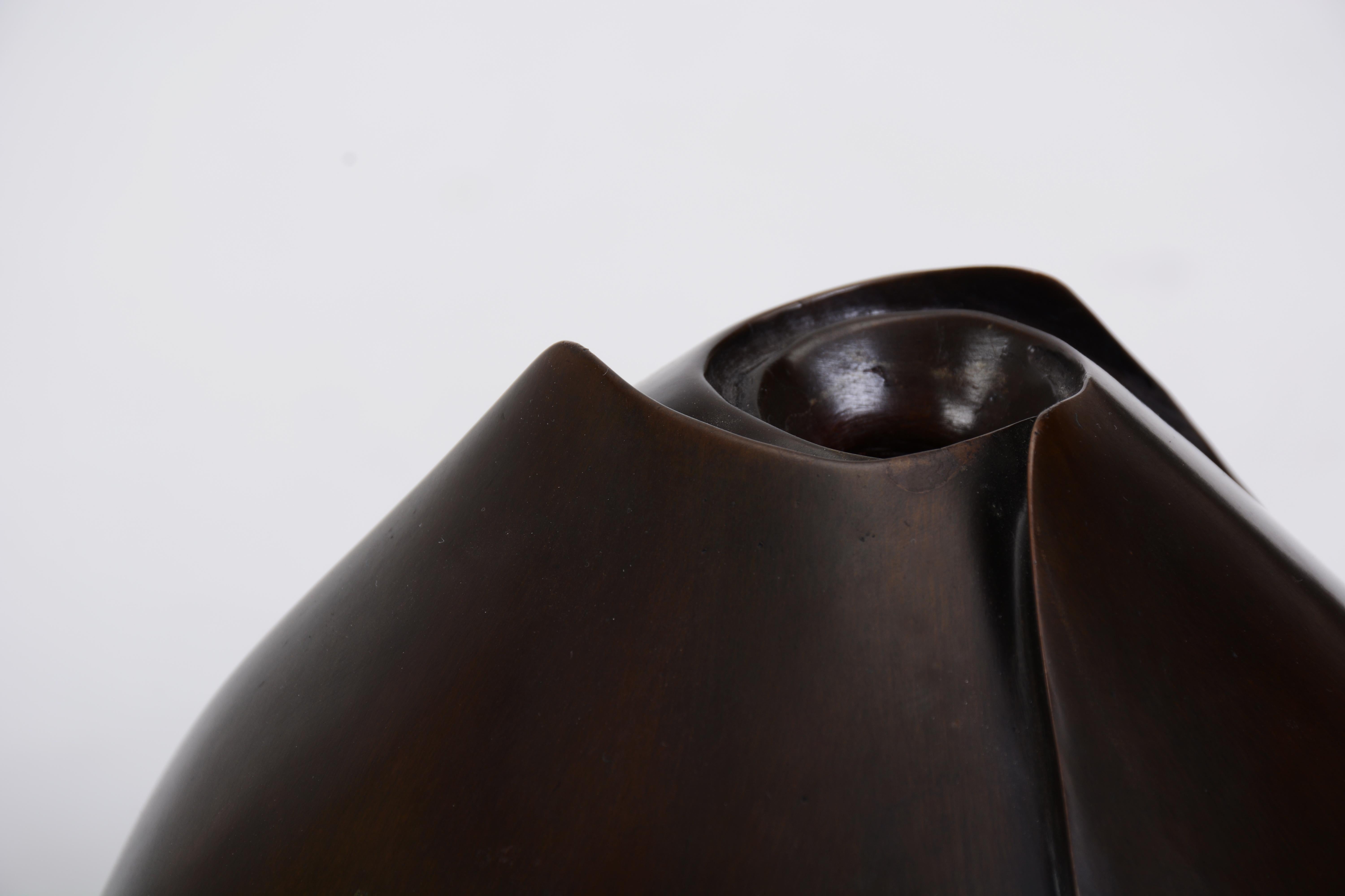 Modern Dew Vase Set of 3 in Cast Bronze by Elan Atelier For Sale