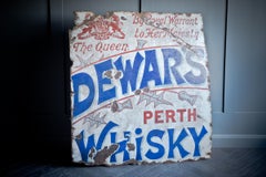 Dewars Whisky Enamel Sign