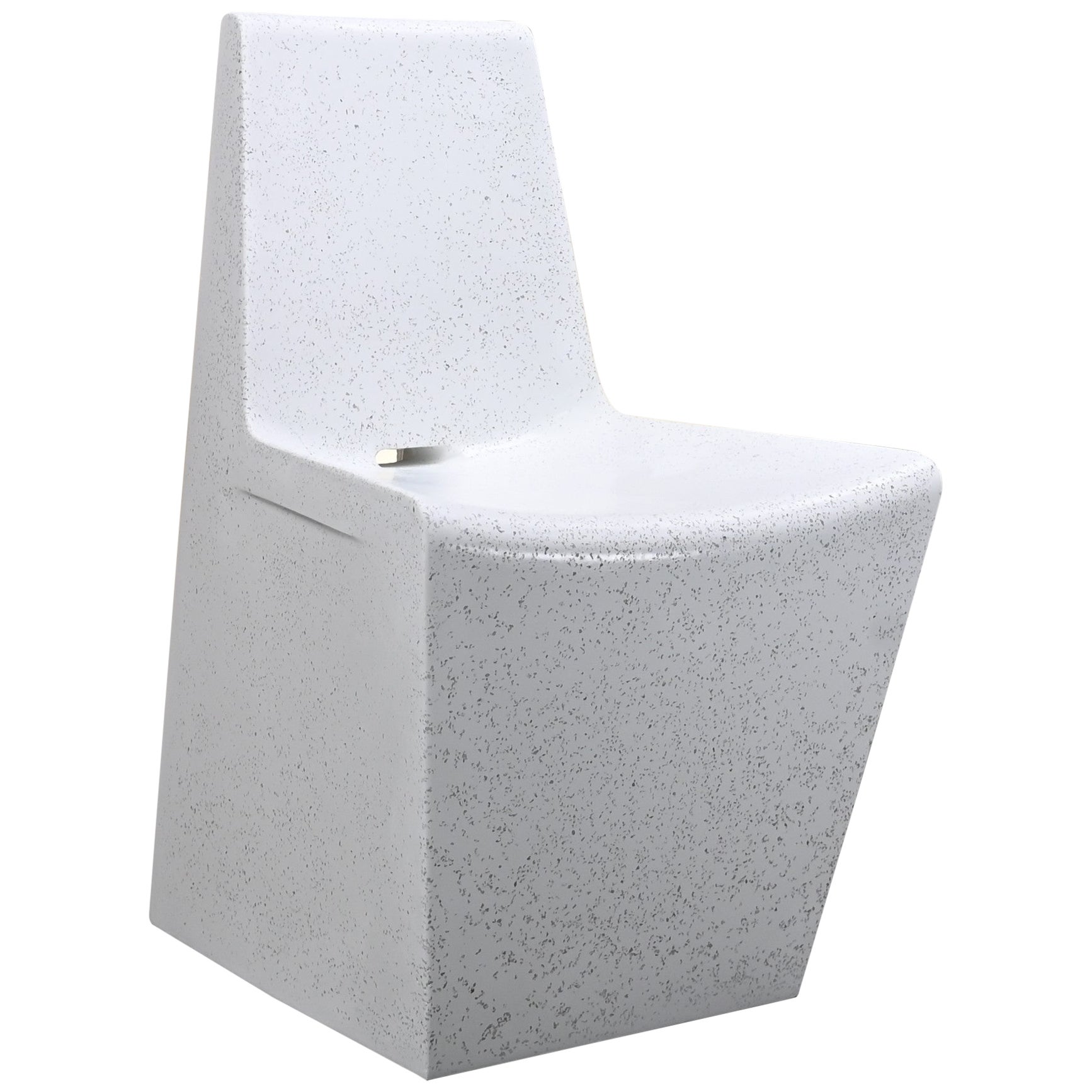 Dewey Stuhl aus Kunstharz, Steinaggregat und Fiberglas von Zachary A. Design
