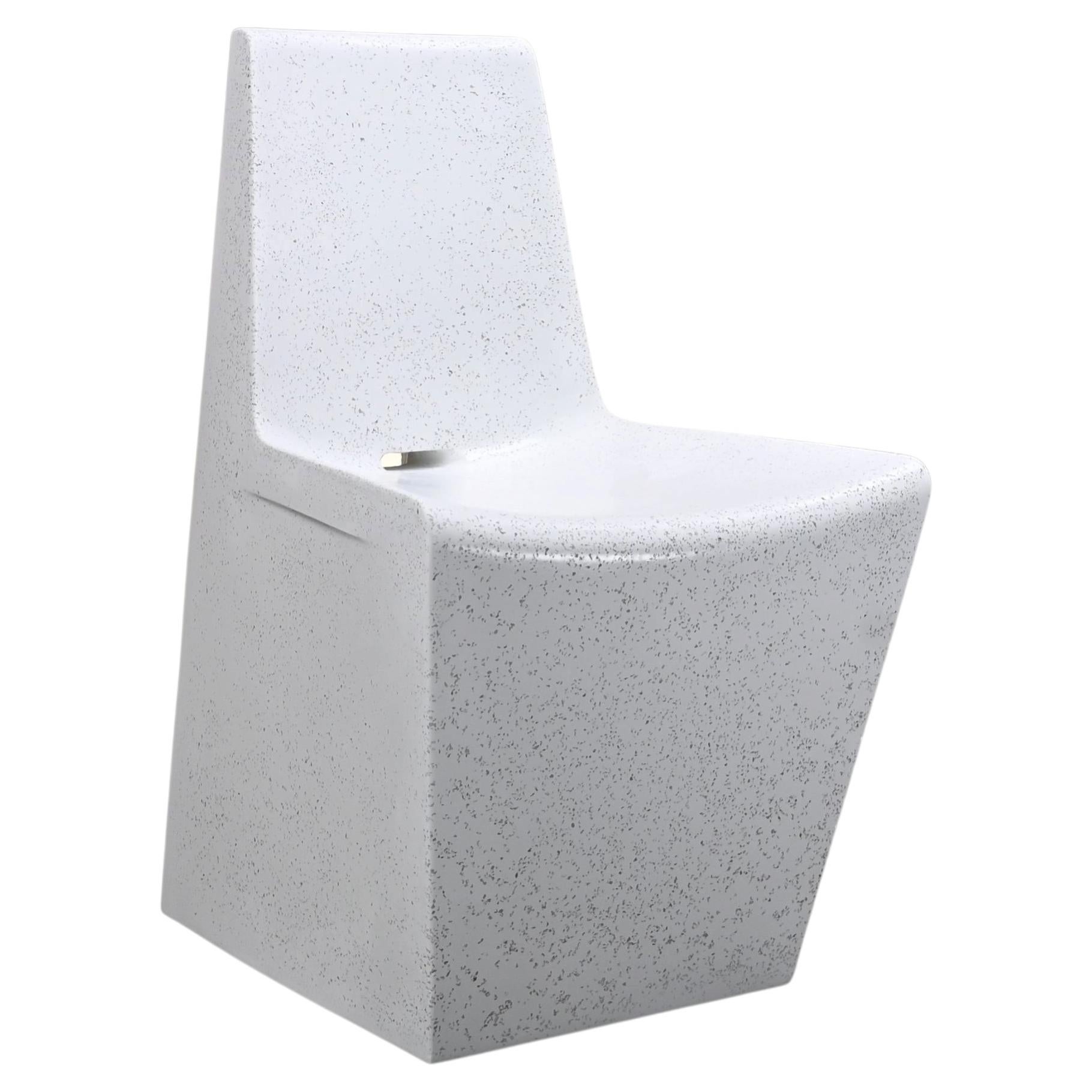 Dewey Outdoor Dining Chair by Zachary A. Design, in Stone & Resin Aggregate For Sale
