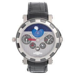 Used DeWitt Academia Quantieme Perpetual GMT Nebula Mens Watch