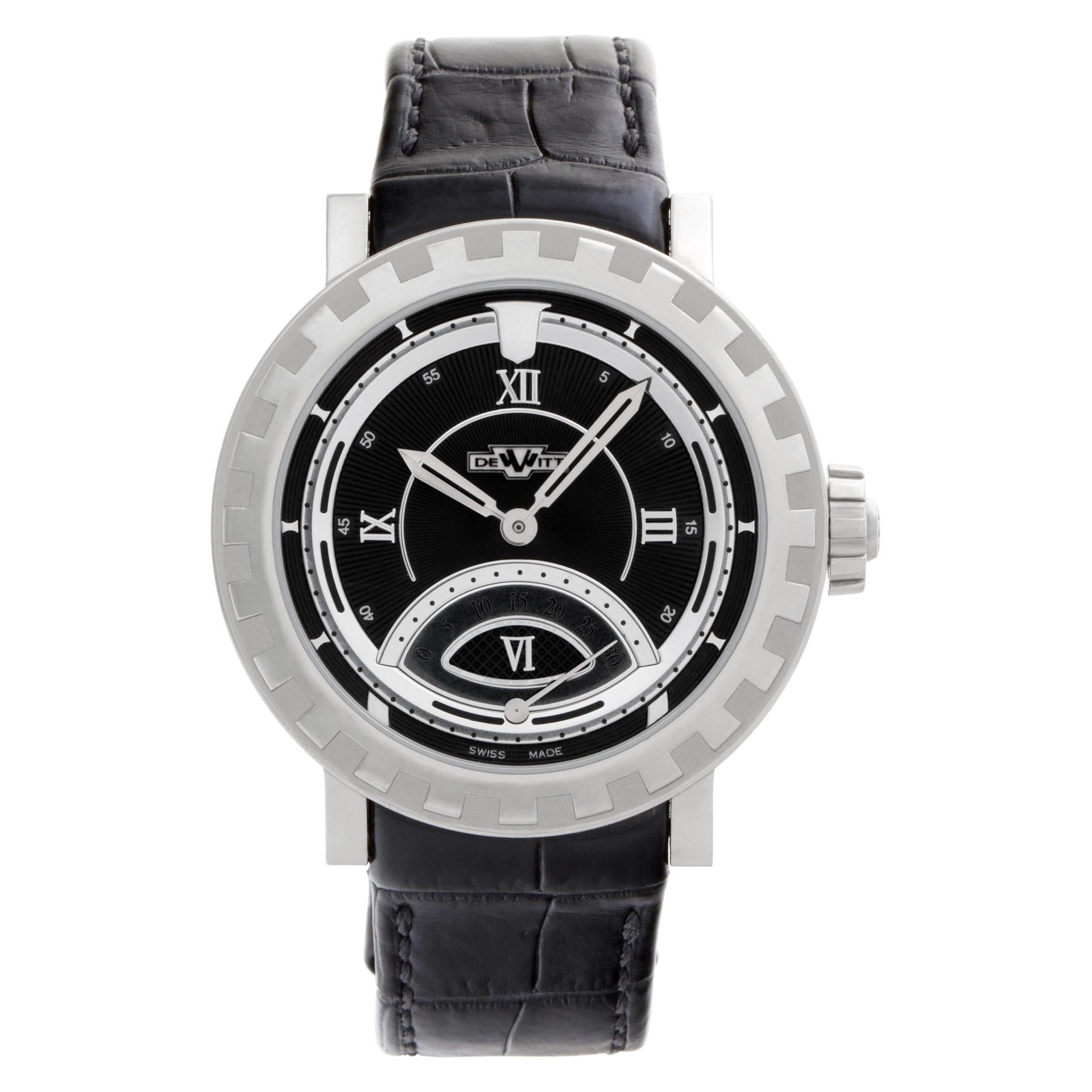 DeWitt Academia Seconde Retrograde 18k white gold Auto wristwatch For Sale