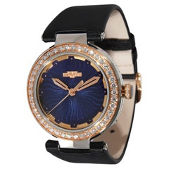 Dewitt Blue Empire BEM.Qz.001-BLK Unisex Watch in 18kt Stainless Steel/Rose Gold