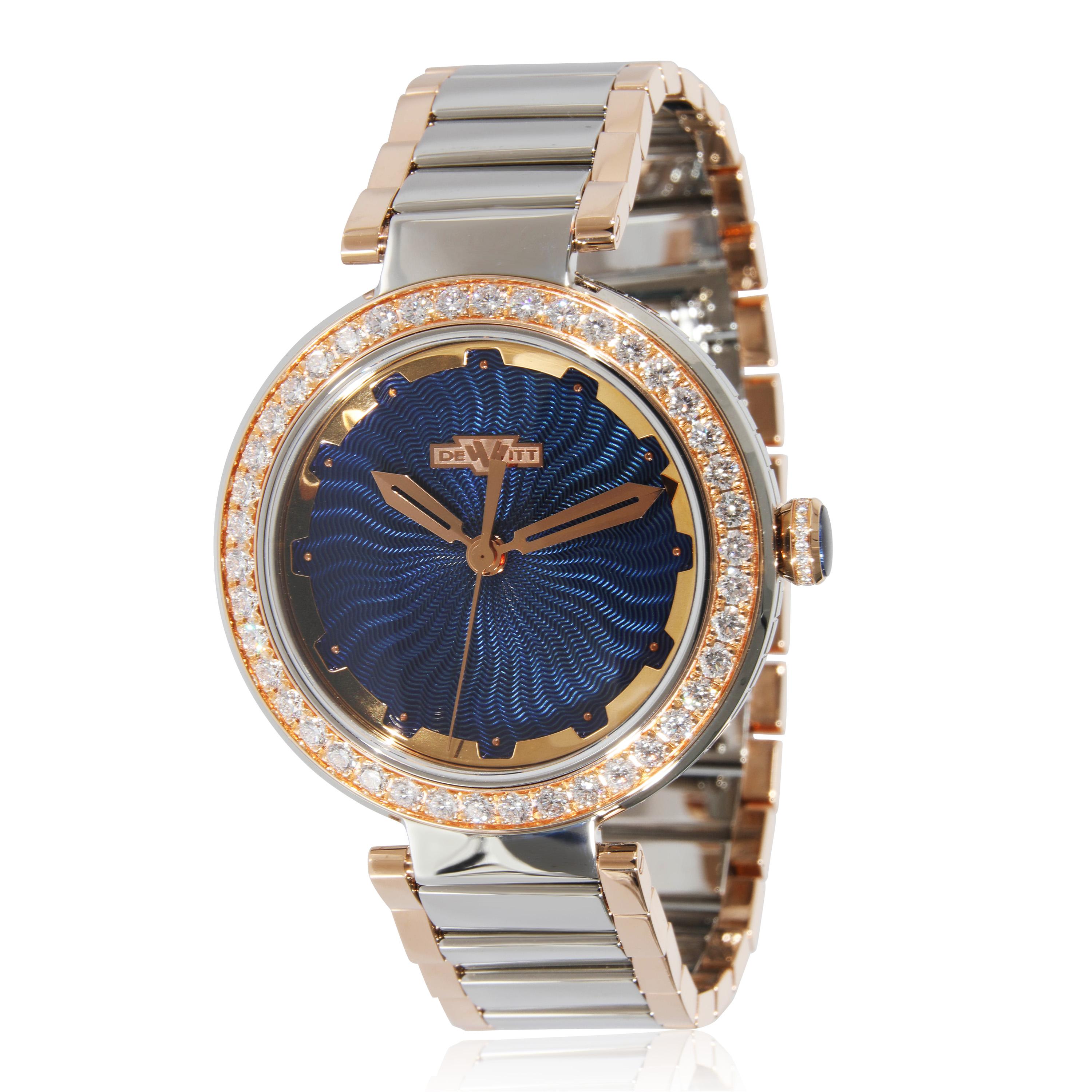 DeWitt Blue Empire BEM.QZ.001 Unisex Watch in 18kt Stainless Steel/Rose Gold For Sale 2