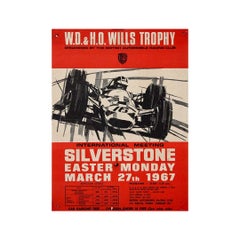 1967 poster by Dexter Brown promotes the International Meeting at Silverstone
