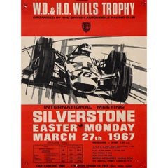 1967 poster by Dexter Brown promotes the International Meeting at Silverstone