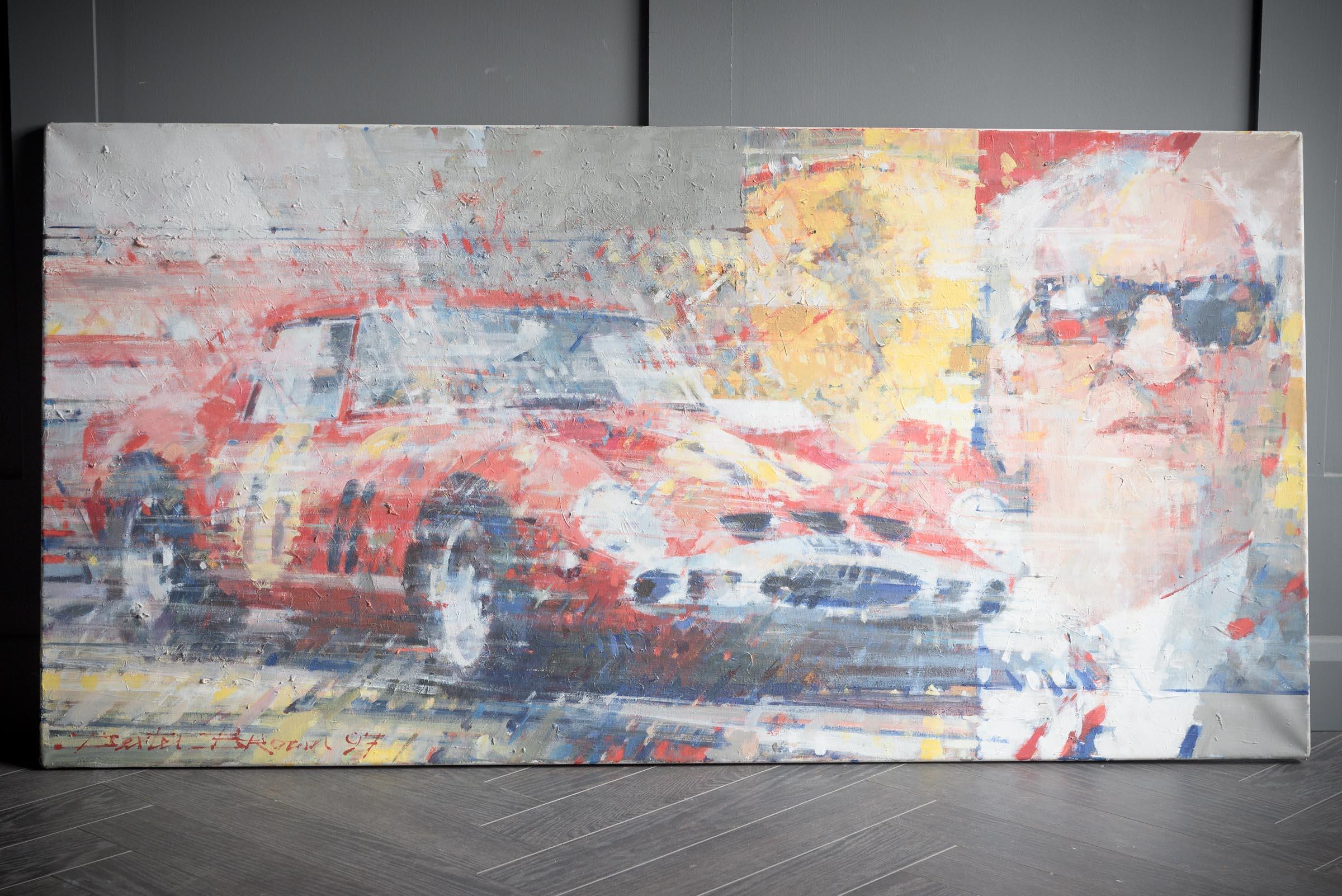 Dexter Brown - Huile d'origine « Enzo 250 GTO » en vente 1