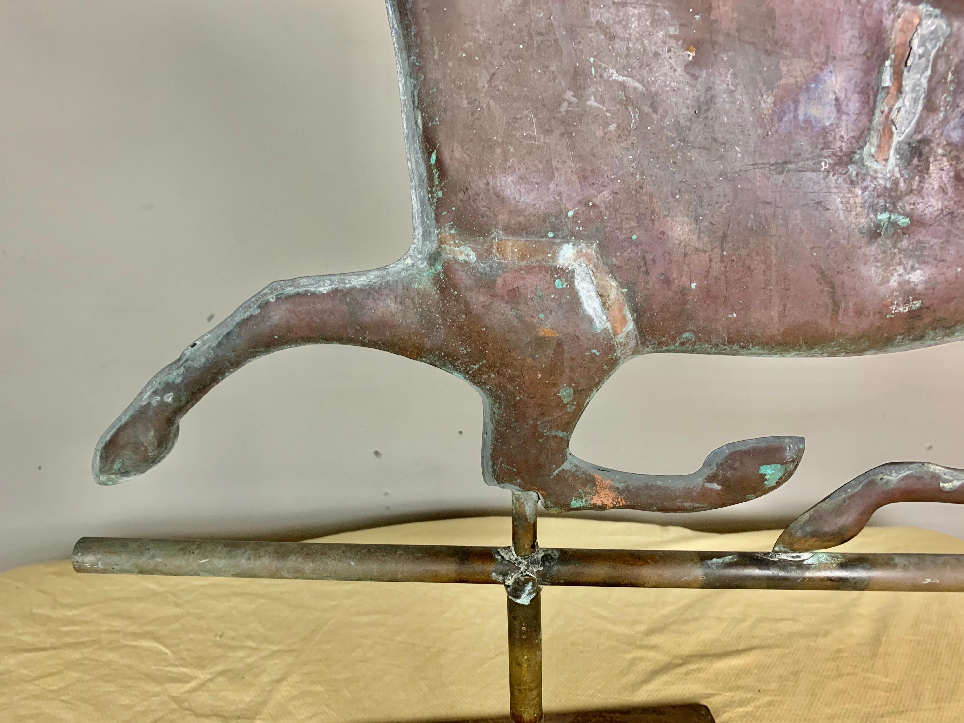 Dexter Copper Weather Vane on Steel Base 2