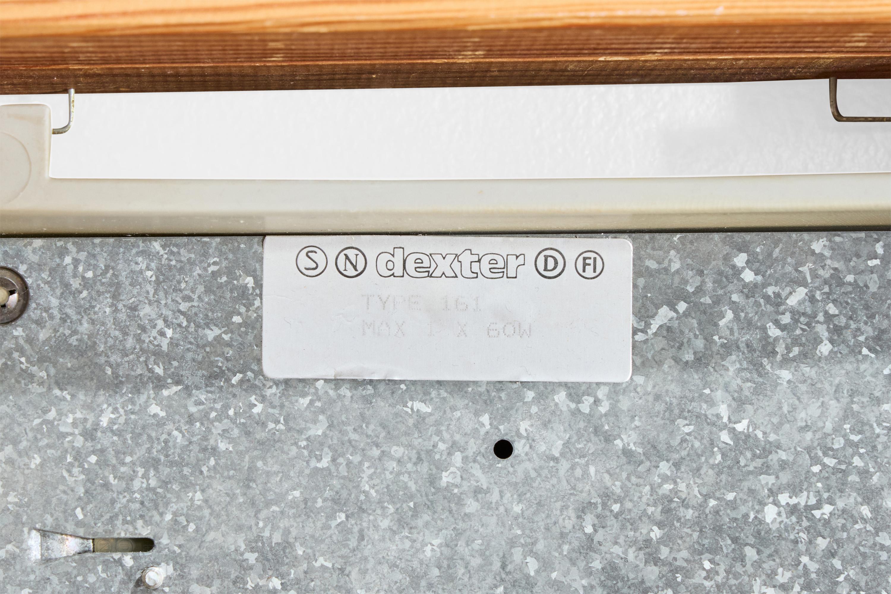 Dexter, Supports de lampe, Pin, Métal, Suède, années 1980 en vente 2