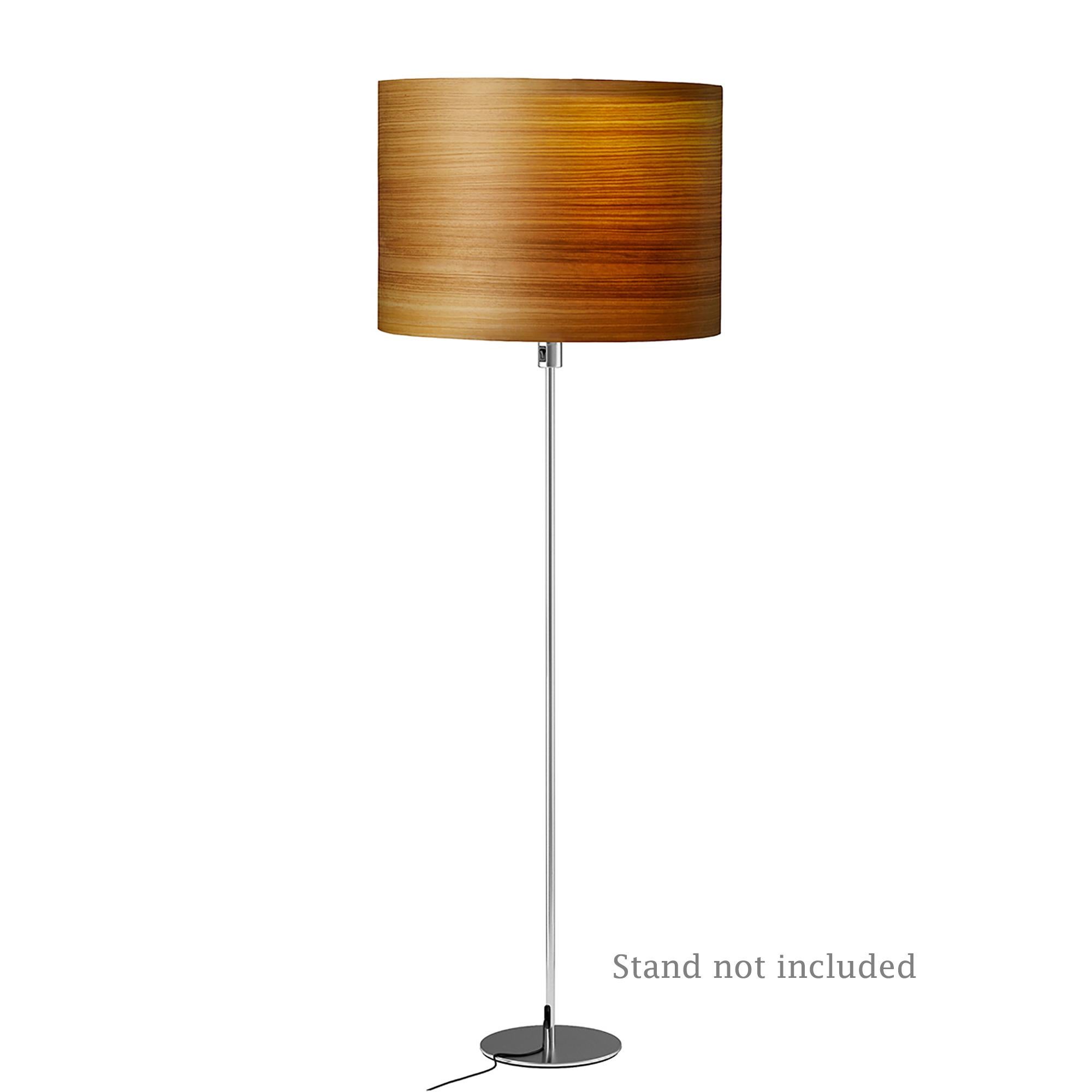 DEXTER is a large wood veneer lampshade. This Organic Modern look is a contemporary statement for an office, living room, or entryway. This Limited-Edition piece is made with cypress wood. This rare wood veneer is in limited supply. A natural