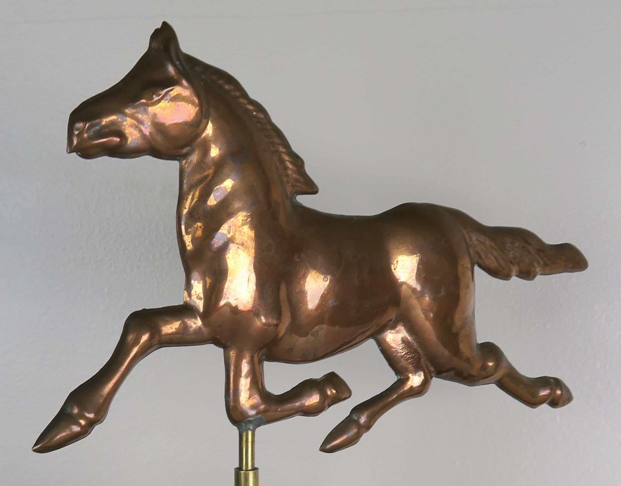 brass horse weathervane